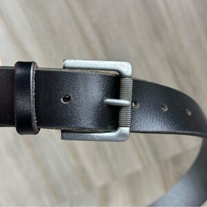 Banana Republic Belt Men’s 34 Leather Black Roller Buckle EUC